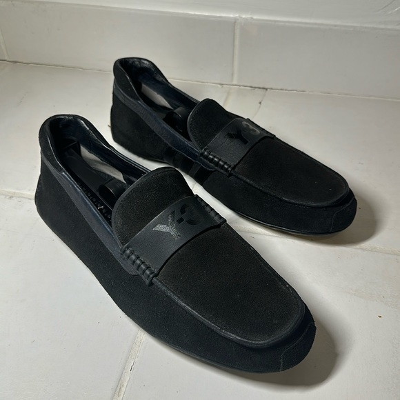 Y3 Yohji Yamamoto Adidas Black Suede Loafers Size UK 9.5 GREAT CONDITION